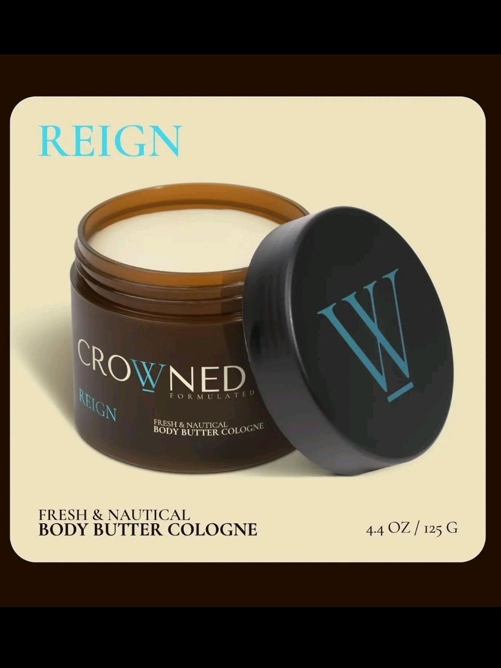 Crowned Skin Prince Body Butter | Smoky Santal | 100G | Organic